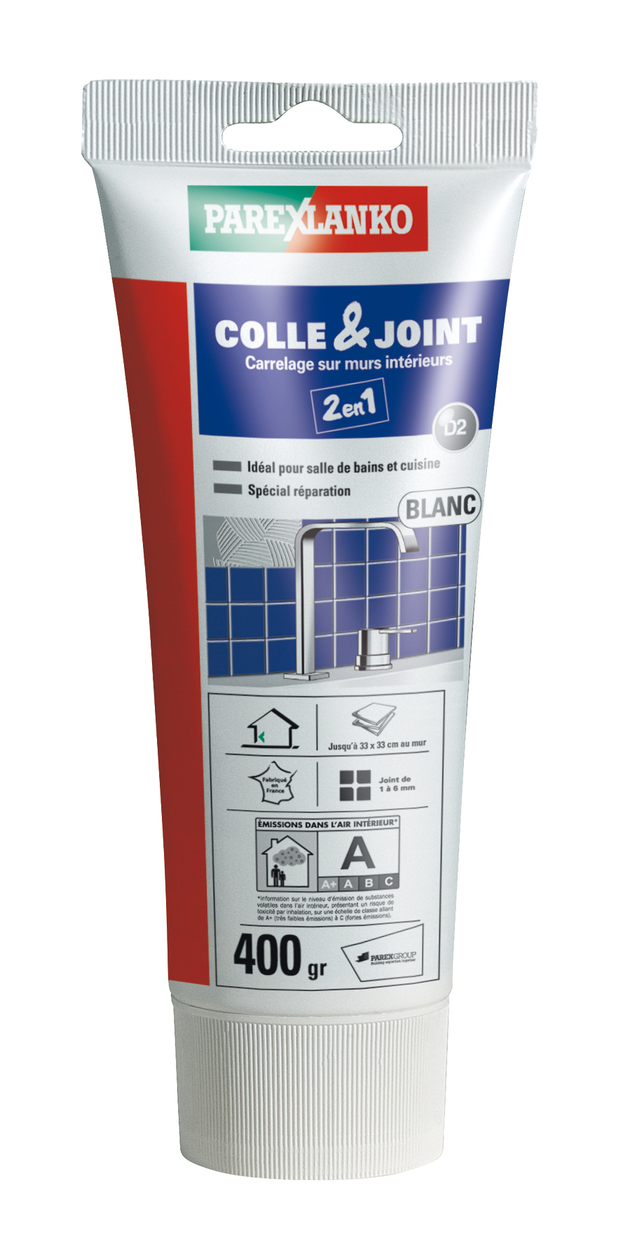 Colle & joint carrelage en pâte blanc - PAREXLANKO